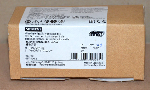 Siemens 3rv2901 - siemens, 3rv2901-1e